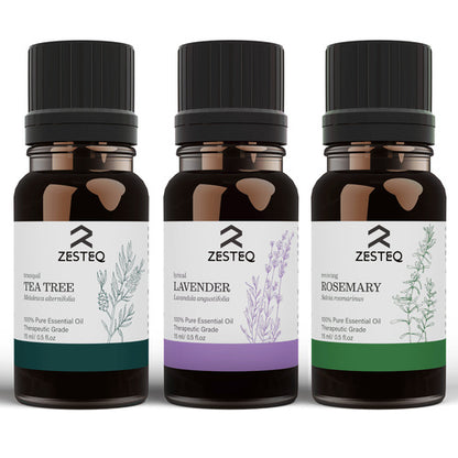 Tea Tree and Rosemary Essential Oil Combo Pack.