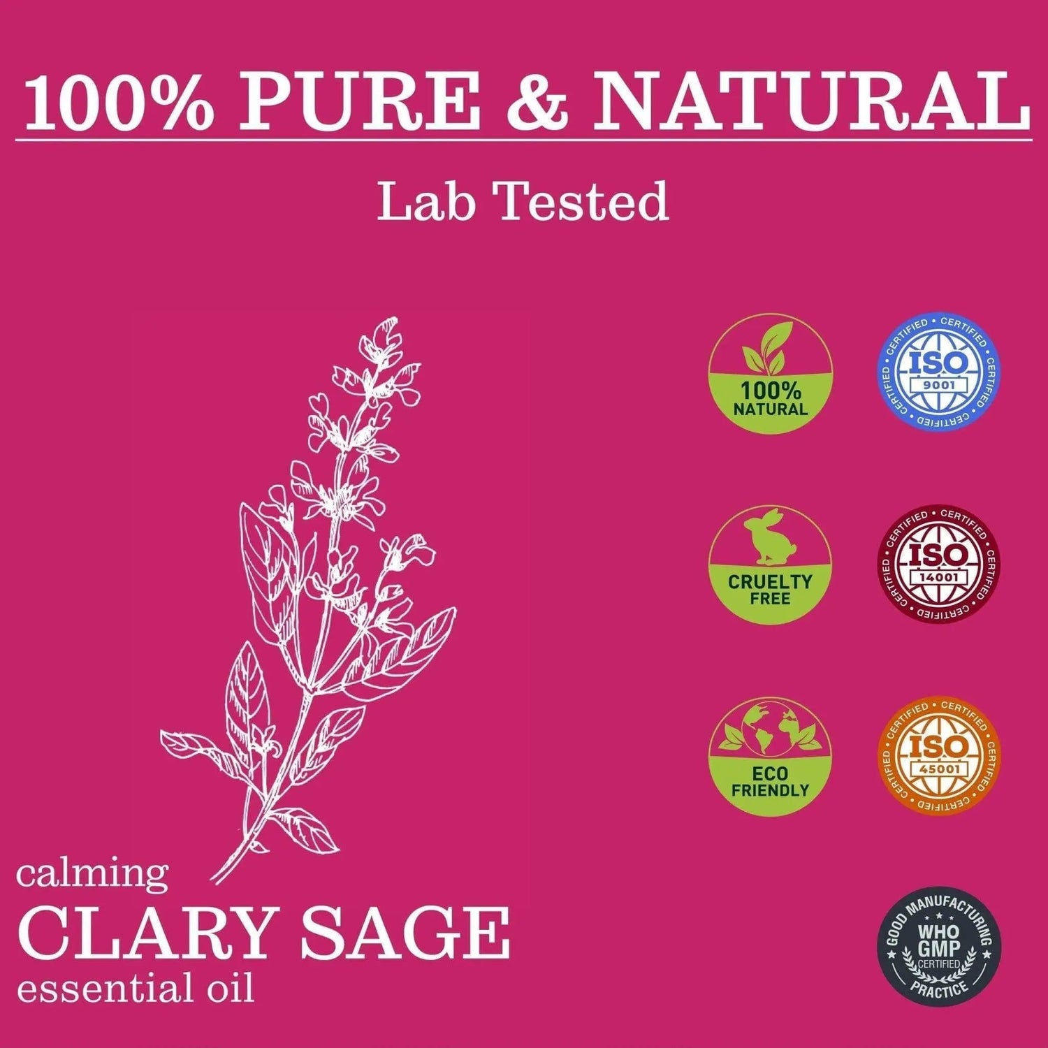 Calming Clary Sage Essential Oil - Essential Oils - Zesteq